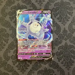 Galarian Cursola V 021/073 Champion's Path Holo Ultra Rare Pokemon TCG Card - Image 1