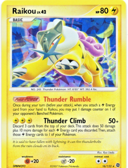 Raikou - (Cracked Ice Holo) 016/132 Miscellaneous Cards & Products Holo - Image 1