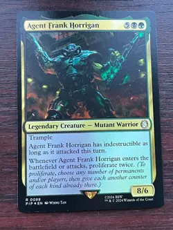 1x FOIL AGENT FRANK HORRIGAN - Fallout - MTG Magic the Gathering - Image 1