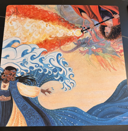 Hydroblast vs Pyroblast 243/300 Kickstarter 2 player Playmat Kaja Foglio MTG - Image 1