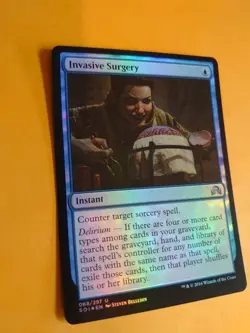 Invasive Surgery. Instant Magic the Gathering Card. Shadows over Innistrad. foil - Image 3