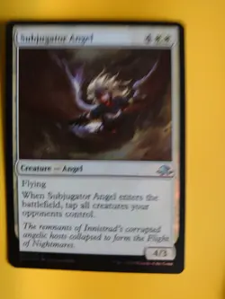 MTG Card. Subjugator Angel FOIL ELD as pics - Image 3