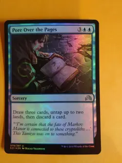 Pore over the pages. Sorcery mtg Card. Shadows over Innistrad. foil - Image 2