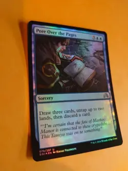 Pore over the pages. Sorcery mtg Card. Shadows over Innistrad. foil - Image 3