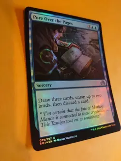 Pore over the pages. Sorcery mtg Card. Shadows over Innistrad. foil - Image 4