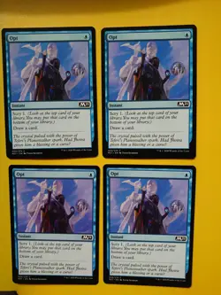 MTG Opt M21 Instant Playset 4 cards as pics - Image 1