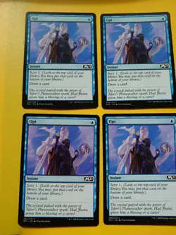 MTG Opt M21 Instant Playset 4 cards as pics - Image 3