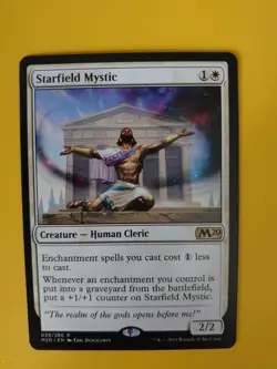 MTG Card. Starfeild Mystic Rare Cleric M20. Core set 2020 - Image 1