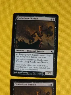 Cinderhaze Wretch x2 Magic the Gathering Card. Shadowmoor as pictures - Image 3