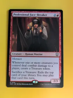 Professional Face-Breaker. M3C Rare human warrior Magic the Gathering Card. - Image 2