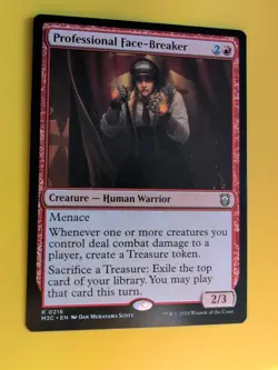 Professional Face-Breaker. M3C Rare human warrior Magic the Gathering Card. - Image 3