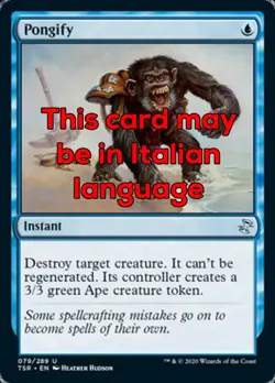 MTG PONGIFY EXC - PONGIFICARE - TSR - MAGIC - Image 1