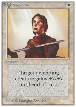 MTG RIGHTEOUSNESS ITALIAN PLAYED - RETTITUDINE - FWB - MAGIC - Image 1