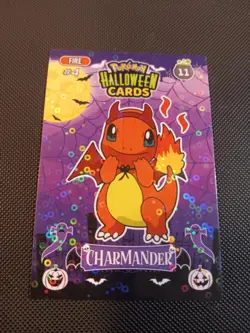 Pokemon 2025 DKV Collectoons Set Halloween Charmander 11 Circle Holo Peru - Image 1