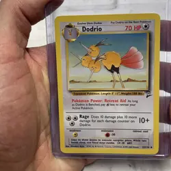 Pokemon TCG Dodrio - 37/130 Base Set 2 Uncommon NM Vintage Nintendo Pokemon WOTC - Image 1