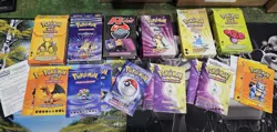 Pokemon Vintage Empty Deck Box Lot Legendary Collection Neo Destiny Team Rocket - Image 1