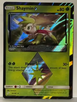 Shaymin Prism Star Holo 10/181 SM - Team Up NM Pokemon Fast Ship - Image 1