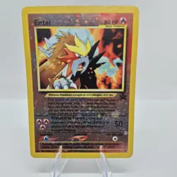 Pokemon Entei 34/53 Reverse Holo Wotc Promo 2001 Basic 80 HP Promo TCG Card - Image 1
