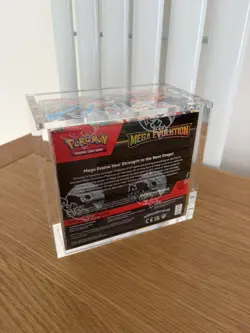 Pokemon TCG Mega Evolution Booster Box Sealed with Acrylic Case - Image 3