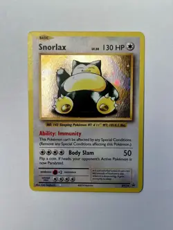 Pokemon Card XY Promo Black Star Snorlax Holo XY179 LP - Image 1