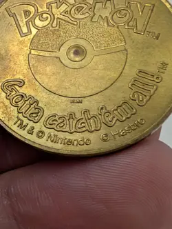 Pokemon Blastoise #09 Battling Coin By Pokemon Nintendo Hasbro Vintage 1999 - Image 4