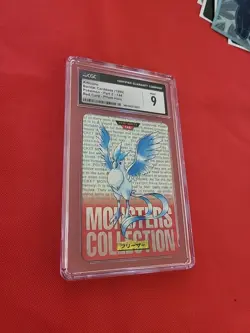 Pokemon: Articuno Part 2 #144 Red Japanese Prism 1996 Bandai Carddass - CGC 9 - Image 5
