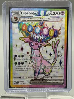 Pokemon Espeon EX SVP 175 Premium Figure Collection Black Star Promo - Image 3