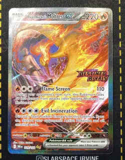 2025 POKEMON DRI EN-DESTINED RIVALS #229 TEAM ROCKET'S MOLTRES EX - Image 1