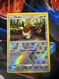 Eevee 105/156 - Pokemon TCG Sun And Moon Ultra Prism - Reverse Holo NM - Image 1