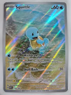 Squirtle 170/165 Sv: Scarlet & Violet 151 Holo NM Pokemon TCG - Image 1
