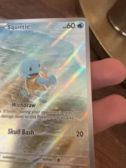 Pokemon Squirtle TCG Full Holo Rare Card 170/165 Sv: Scarlet & Violet 151 IR NM - Image 4