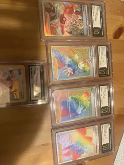 Lot Of 5 Cgc Graded Cards 4 Pristine 10 And 1 Cgc 10 Pokemon Trainers - Image 1