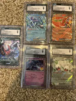 LOT OF 5 Graded CGC Pokemon Cards - Image 1