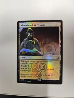 Mtg Abandoned Air Temple Avatar TLA Magic pre-release promo foil # R 0263 - Image 1