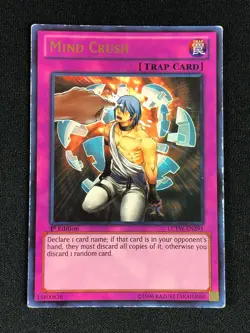 YUGIOH MIND CRUSH LCYW-EN295 1ST ULTRA PLAY/ EDGE-WEAR - Image 1