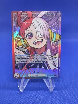 One Piece Wings of the Captain Uta OP06-001 Alternate Alt Art Leader NM - Image 1