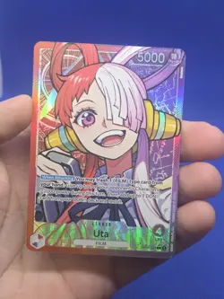 One Piece Wings of the Captain Uta OP06-001 Alternate Alt Art Leader NM - Image 2