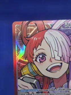 One Piece Wings of the Captain Uta OP06-001 Alternate Alt Art Leader NM - Image 3