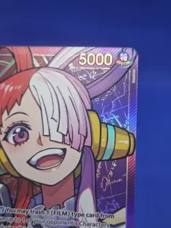 One Piece Wings of the Captain Uta OP06-001 Alternate Alt Art Leader NM - Image 4
