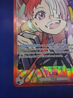 One Piece Wings of the Captain Uta OP06-001 Alternate Alt Art Leader NM - Image 5