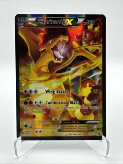 Pokemon TCG Charizard EX XY121 Black Star Full Art Holo Promo NM - Image 1