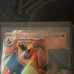 Charizard EX Holo Rare Pokemon TCG Card 183/165 Scarlet & Violet 151 - Image 2