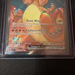Charizard EX Holo Rare Pokemon TCG Card 183/165 Scarlet & Violet 151 - Image 3