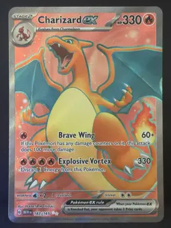 Charizard ex Scarlet & Violet-151 183/165 Holo Ultra Rare Pokemon TCG Card NM - Image 1