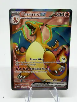 Charizard EX 183/165 - Scarlet & Violet 151 Pokemon TCG Ultra Rare 2023- NM Card - Image 1