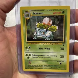 Ivysaur 44/130 Uncommon - Base Set 2 Pokemon Card NM Nintendo WOTC Vintage TCG - Image 1