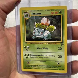 Ivysaur 44/130 Uncommon - Base Set 2 Pokemon Card NM Nintendo WOTC Vintage TCG - Image 2