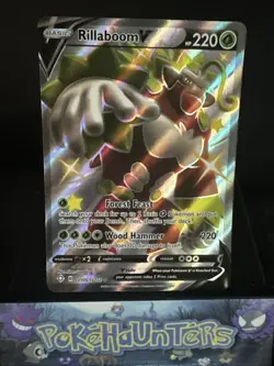 Pokemon Card Rillaboom V SV105/SV122 Shining Fates Full Art Holo Rare Near Mint - Image 1
