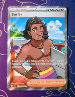 Surfer 235/191 - Scarlet & violet: Surging Sparks - Pokemon card - rare - HOLO - Image 1
