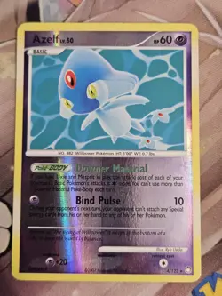 Azelf 4/123 Reverse Holo Rare Diamond & Pearl Mysterious Treasures Card LP - Image 1
